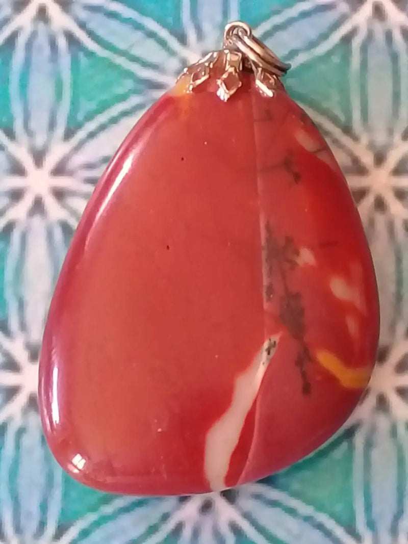 Load image into Gallery viewer, Pendentif en Jaspe Mokaïte Grade A +++ Pendentif en Jaspe Mokaïte
