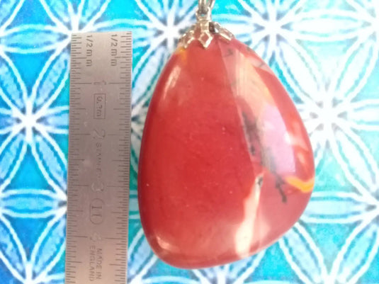 Pendentif en Jaspe Mokaïte Grade A +++ Pendentif en Jaspe Mokaïte