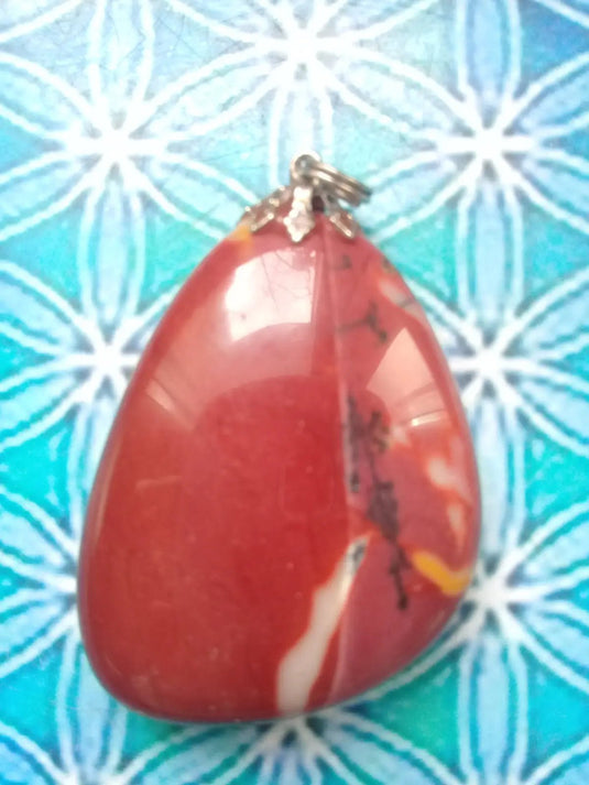 Pendentif en Jaspe Mokaïte Grade A +++ Pendentif en Jaspe Mokaïte