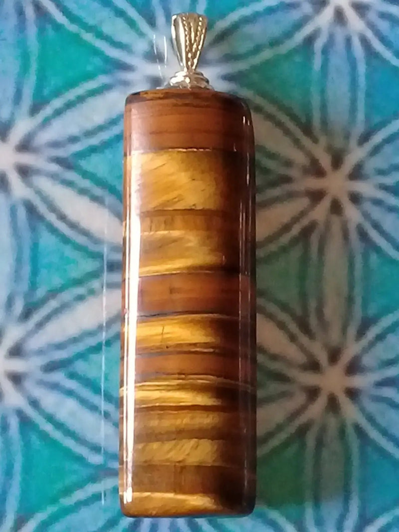 Load image into Gallery viewer, Pendentif en Œil de tigre Grade A ++++ Pendentif œil de tigre
