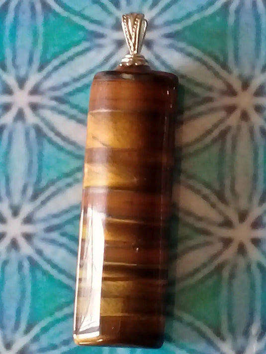Pendentif en Œil de tigre Grade A ++++ Pendentif œil de tigre