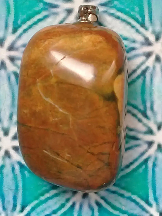 Pendentif Jaspe Rhyolite Grade A ++++ Pendentif Jaspe Rhyolite