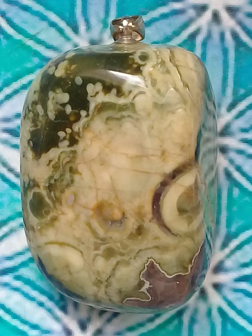 Pendentif Jaspe Rhyolite Grade A ++++ Pendentif Jaspe Rhyolite