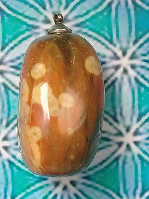 Pendentif Jaspe Rhyolite Grade A ++++ Pendentif Jaspe Rhyolite
