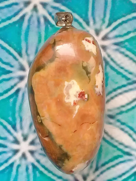 Pendentif Jaspe Rhyolite Grade A ++++ Pendentif Jaspe Rhyolite