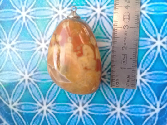 Pendentif Jaspe Rhyolite Grade A ++++ Pendentif Jaspe Rhyolite