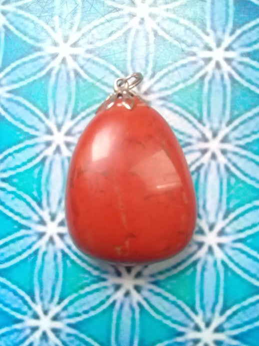 Pendentif Jaspe rouge Grade A +++ Pendentif Jaspe rouge