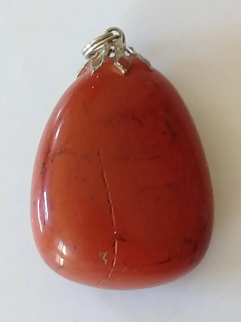 Chargez l&#39;image dans la visionneuse de la galerie, Pendentif Jaspe rouge Grade A +++ Pendentif Jaspe rouge
