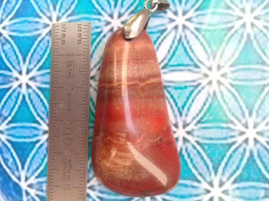 Pendentif Jaspe rouge Grade A +++ Pendentif Jaspe rouge