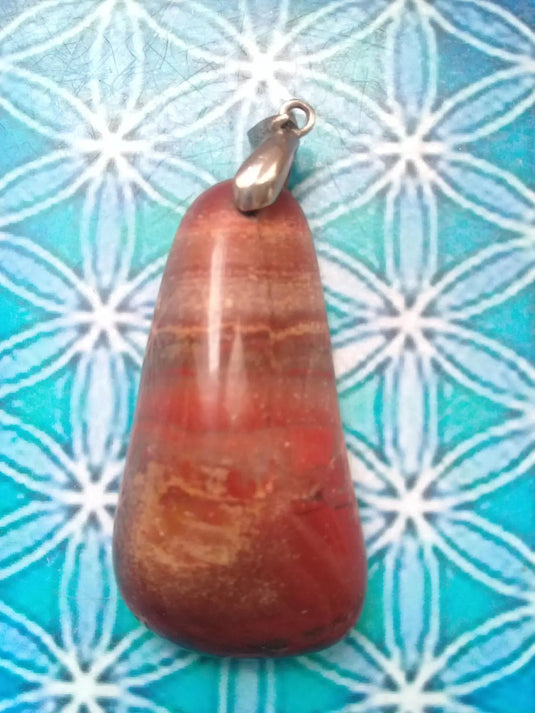 Pendentif Jaspe rouge Grade A +++ Pendentif Jaspe rouge