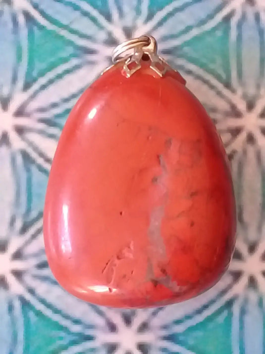Pendentif Jaspe rouge Grade A +++ Pendentif Jaspe rouge