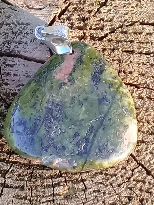 Pendentif Jaspe Unakite Grade A ++++ Pendentif Jaspe Unakite
