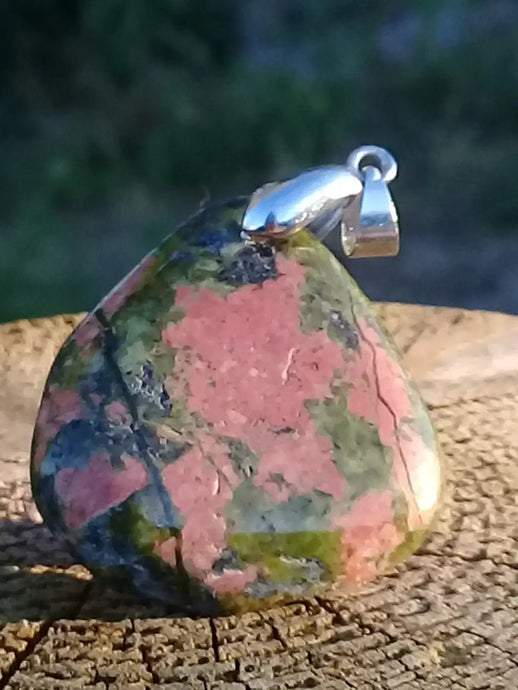 Pendentif Jaspe Unakite Grade A ++++ Pendentif Jaspe Unakite