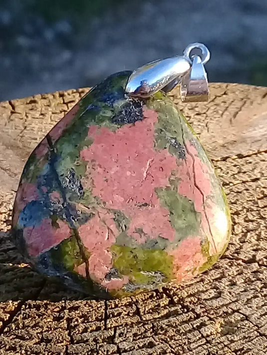 Pendentif Jaspe Unakite Grade A ++++ Pendentif Jaspe Unakite