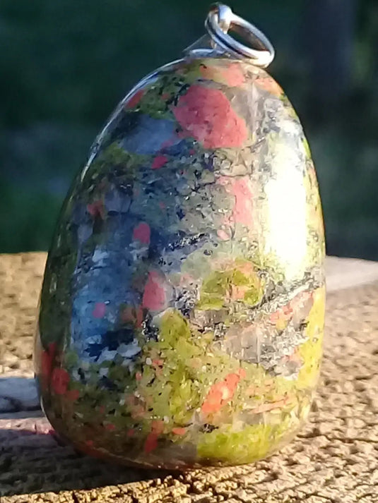 Pendentif Jaspe Unakite Grade A ++++ Pendentifs Jaspe Unakite