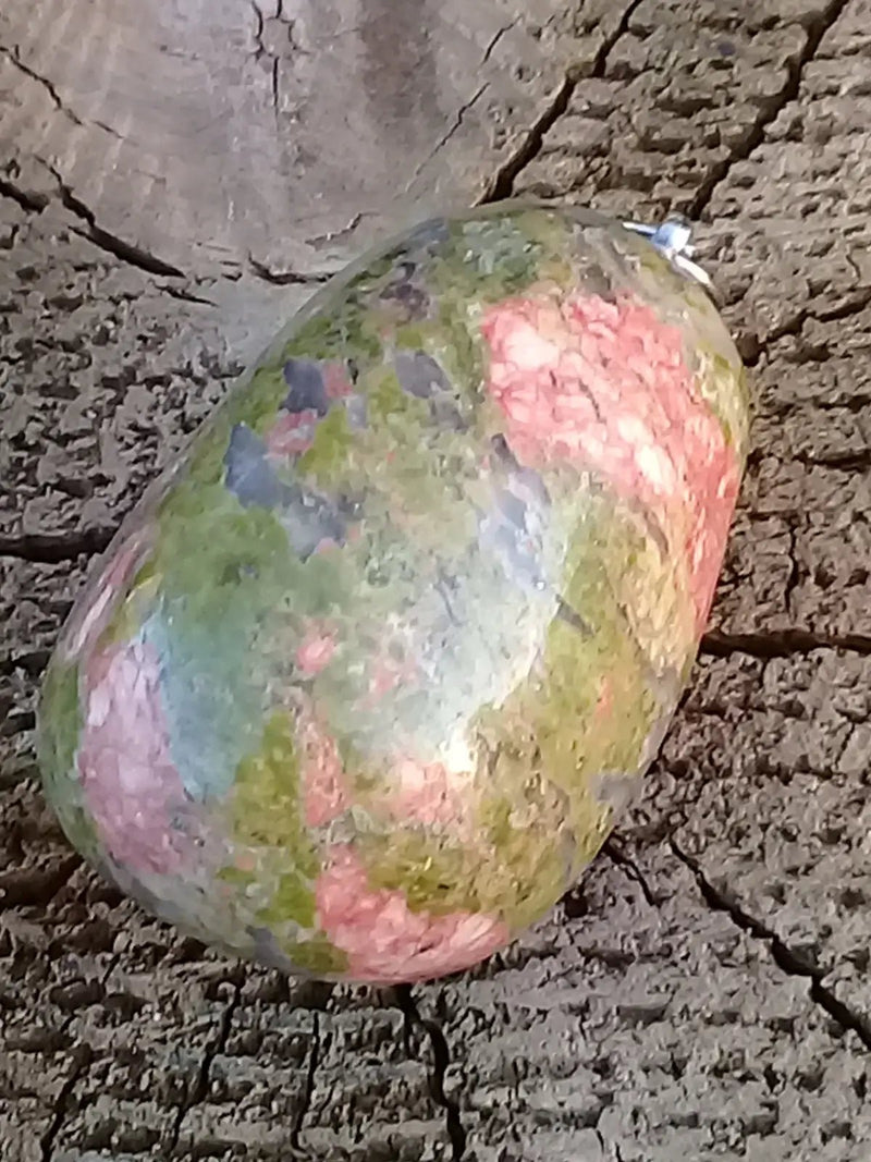 Load image into Gallery viewer, Pendentif Jaspe Unakite Grade A ++++ Pendentifs Jaspe Unakite
