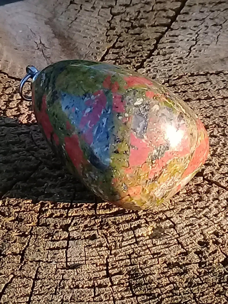 Load image into Gallery viewer, Pendentif Jaspe Unakite Grade A ++++ Pendentifs Jaspe Unakite
