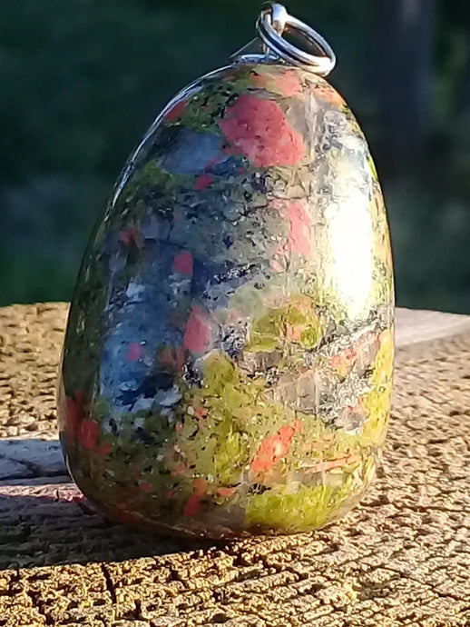 Pendentif Jaspe Unakite Grade A ++++ Pendentifs Jaspe Unakite