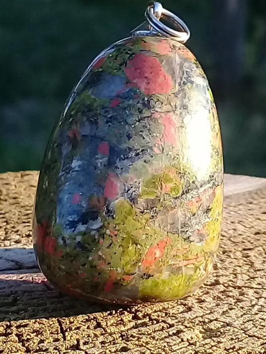 Pendentif Jaspe Unakite Grade A ++++ Pendentifs Jaspe Unakite