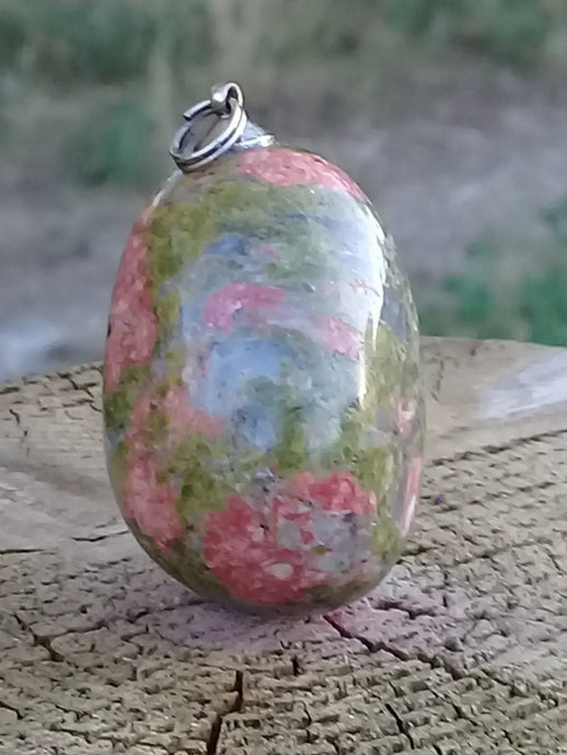 Pendentif Jaspe Unakite Grade A ++++ Pendentifs Jaspe Unakite