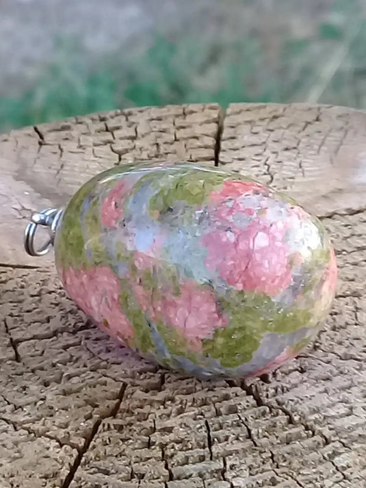 Pendentif Jaspe Unakite Grade A ++++ Pendentifs Jaspe Unakite