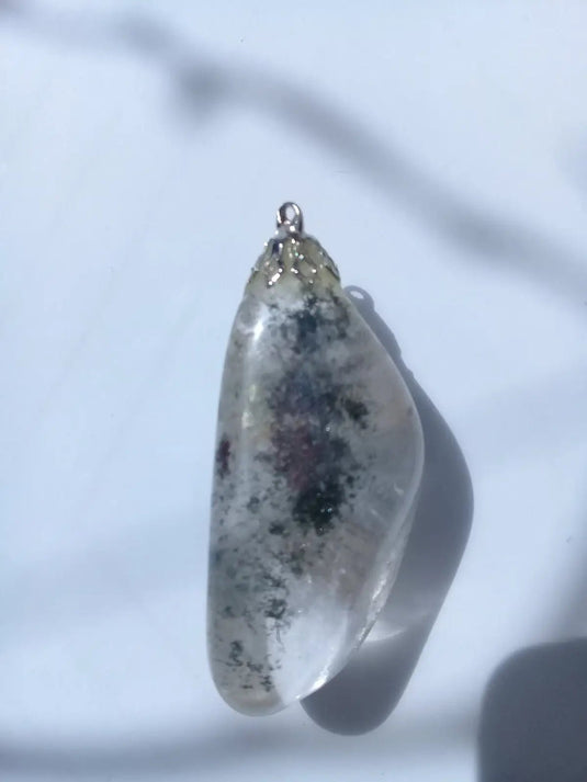 Pendentif Lodolit Quartz Chaman à inclusions de chlorite Grade A ++++ Pendentif Lodolite Quartz Chaman à inclusions de chlorite