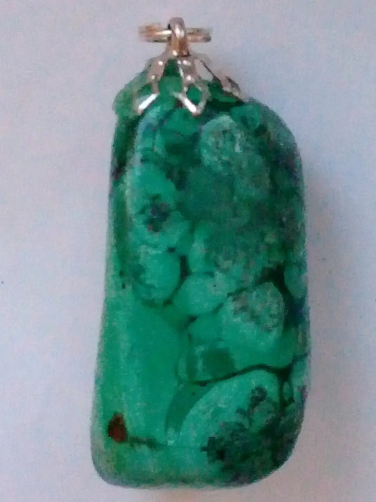 Pendentif Malachite Grade A ++++ Fourni avec cordon Pendentif Malachite