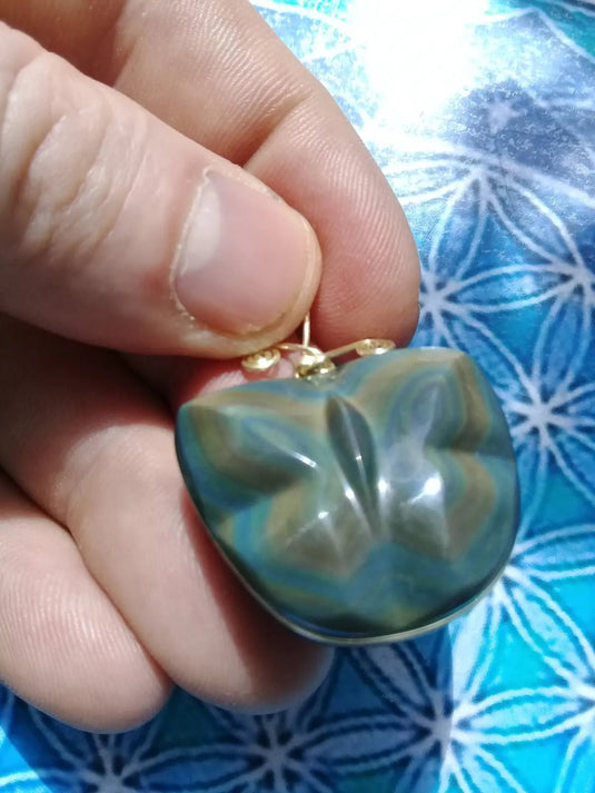 Pendentif Obsidienne Œil céleste Grade A ++++ Pendentif Obsidienne œil céleste