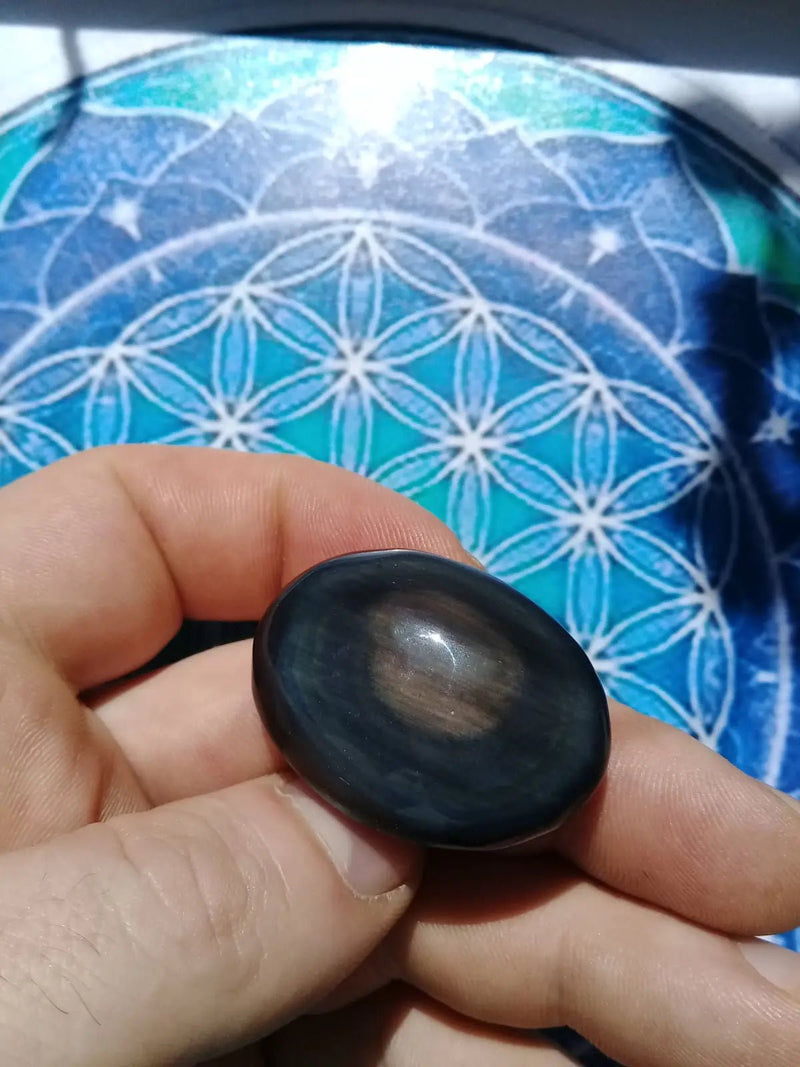 Load image into Gallery viewer, Pendentif Obsidienne Œil céleste Grade A ++++ Pendentif Obsidienne œil céleste
