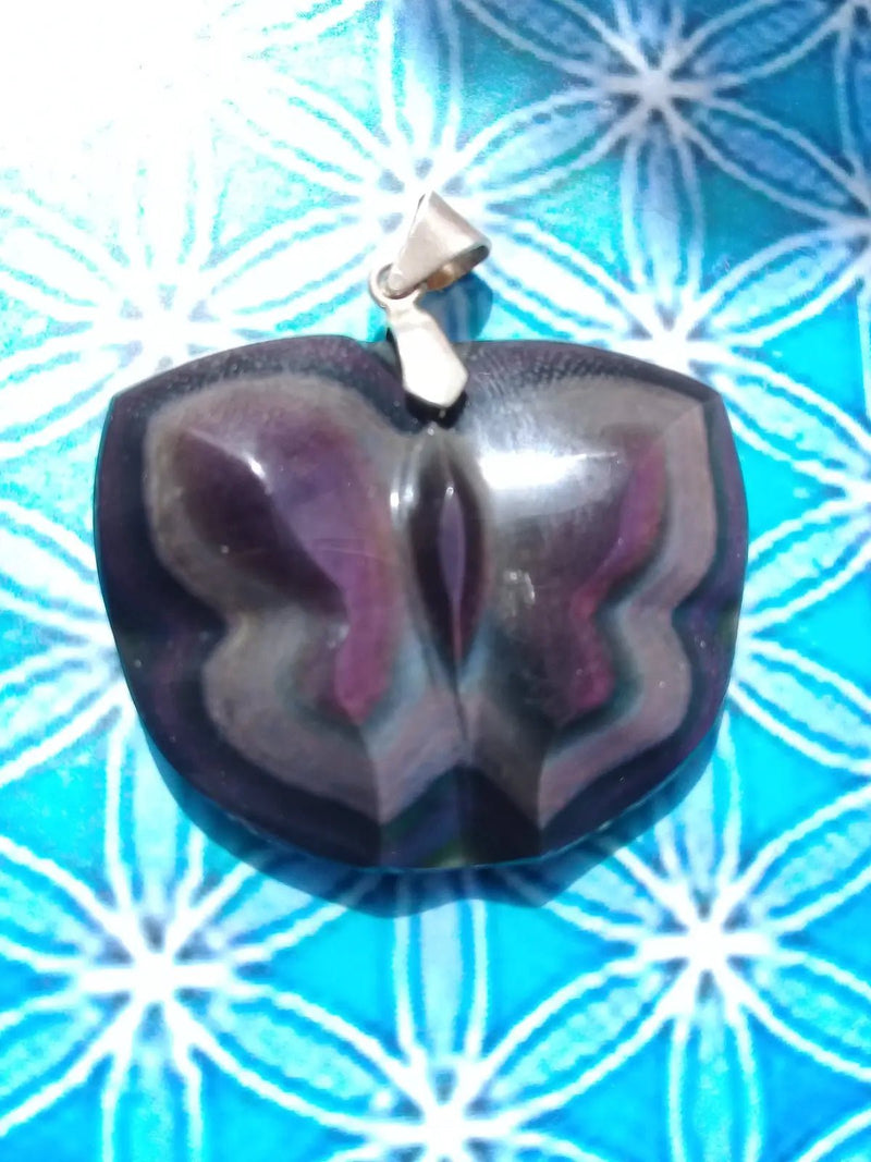 Load image into Gallery viewer, Pendentif Obsidienne œil céleste Grade A ++++ Pendentif obsidienne œil céleste
