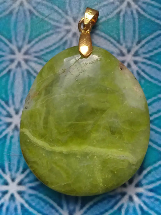 Pendentif Opale verte des Andes Grade A ++++ Pendentif Opale verte des Andes