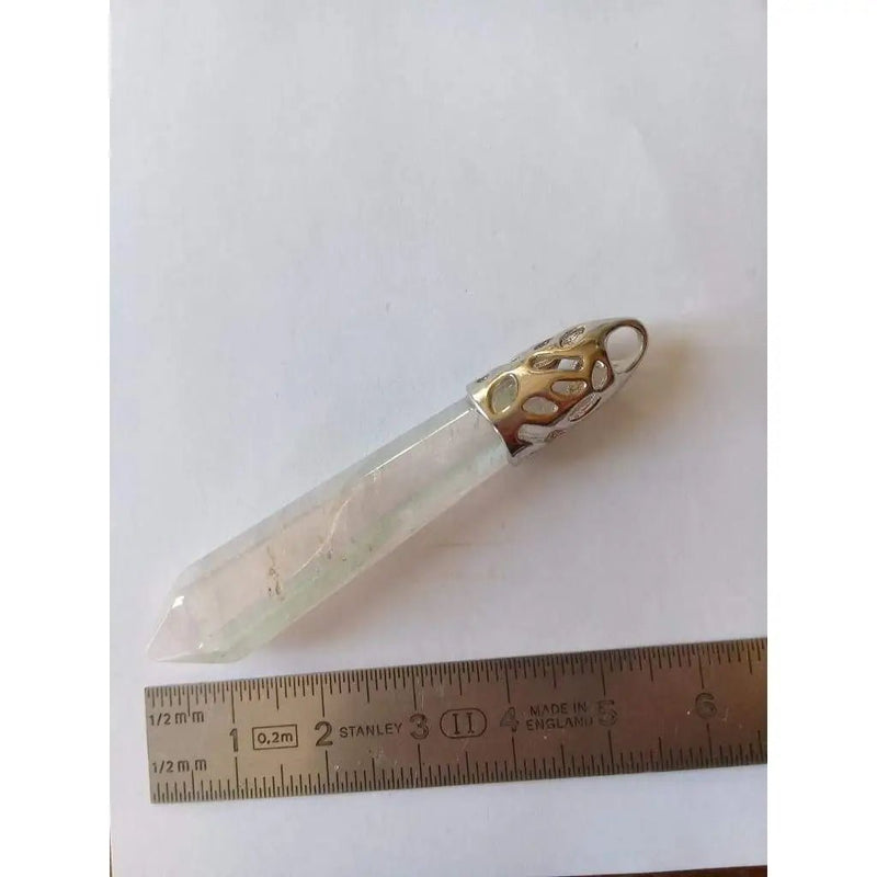 Load image into Gallery viewer, Pendule en Cristal Angel-Aura monté sur Argent 925 Grade A ++++ Pendule en Cristal Angel-Aura monté sur Argent 925
