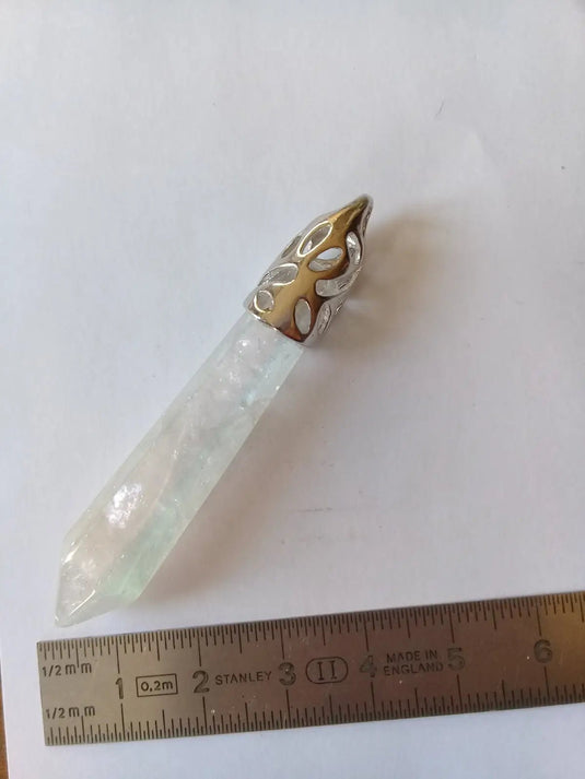 Pendule en Cristal Angel-Aura monté sur Argent 925 Grade A ++++ Pendule en Cristal Angel-Aura monté sur Argent 925