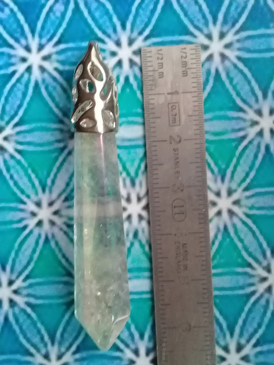 Pendule en Cristal Angel-Aura monté sur Argent 925 Grade A ++++ Pendule en Cristal Angel-Aura monté sur Argent 925