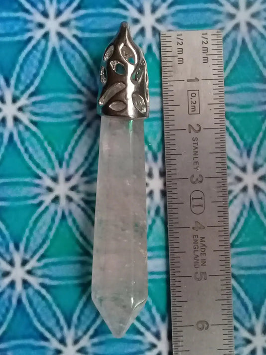 Pendule en Cristal Angel-Aura monté sur Argent 925 Grade A ++++ Pendule en Cristal Angel-Aura monté sur Argent 925