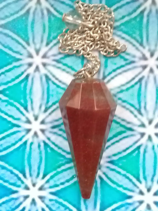 Pendule en Jaspe rouge Grade A ++++ Pendule en Jaspe rouge