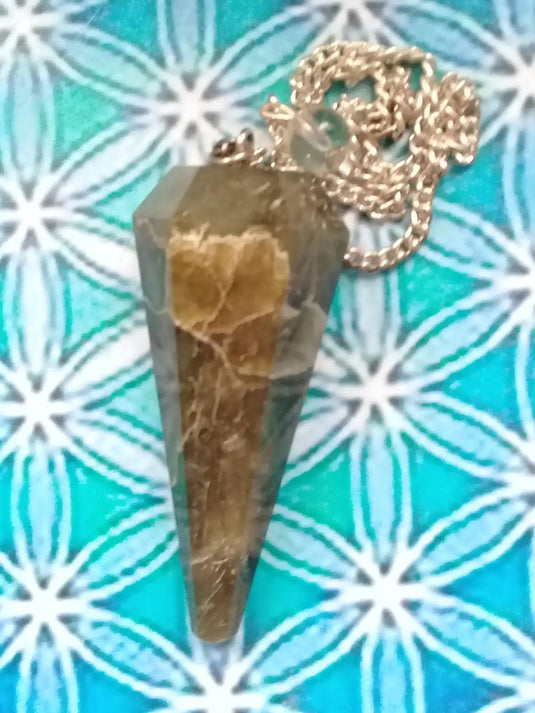 Pendule Labradorite Grade A ++ Pendule Labradorite