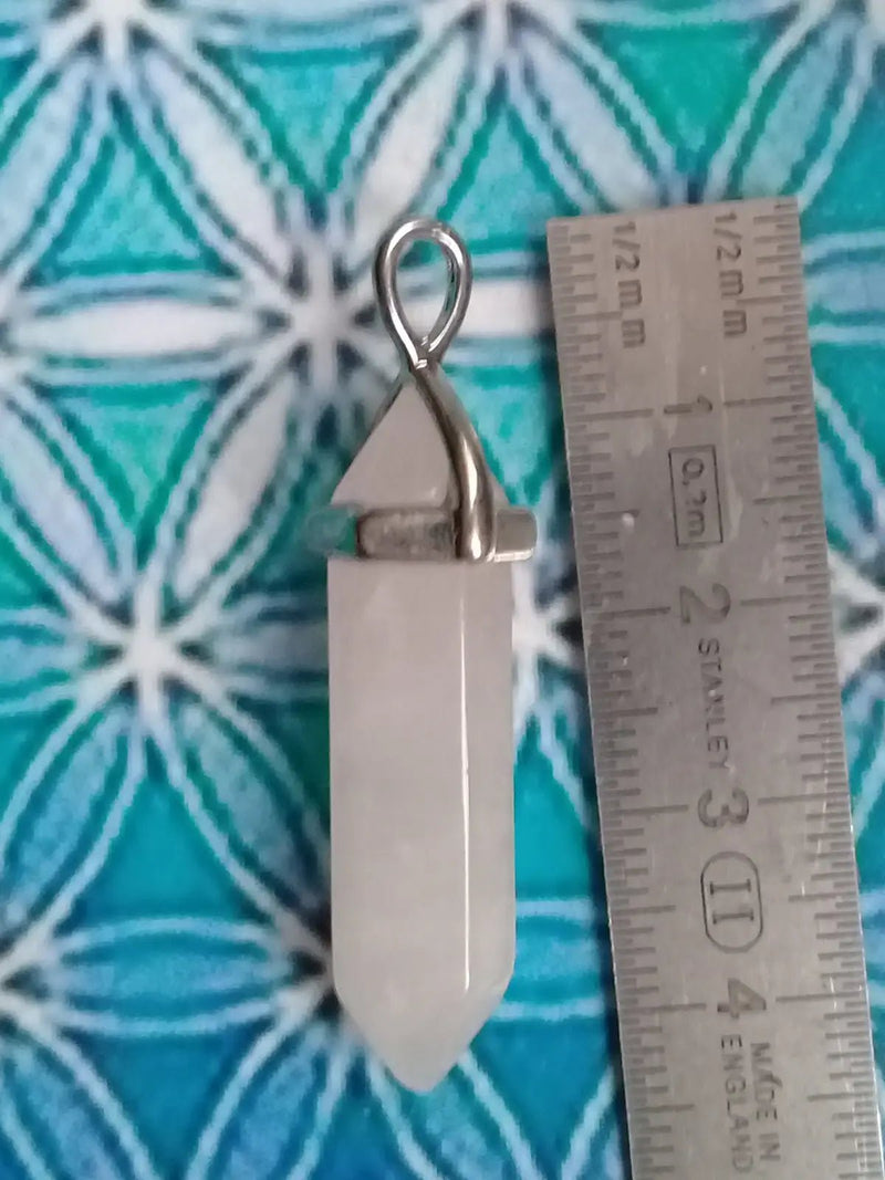 Load image into Gallery viewer, Pendule Quartz rose monté Argent Grade A +++ Pendule Quartz rose monté sur Argent
