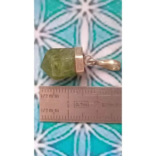 Péridot pendentif monté sur argent 925 Grade A ++++ Péridot pendentif