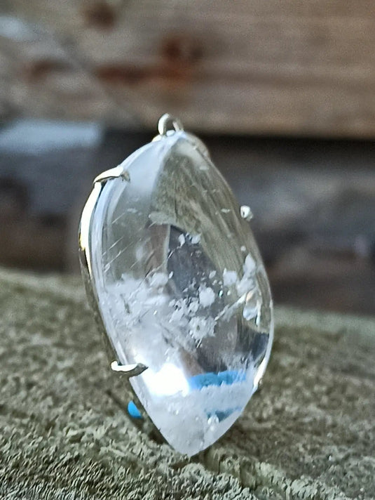 Pétalite du Brésil pendentif Grade A++++ Pétalite pendentif