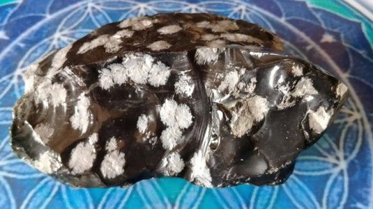 Pierre brute Obsidienne Flocon de neige Grade A ++++ Pierre brute Obsidienne Flocon de neige