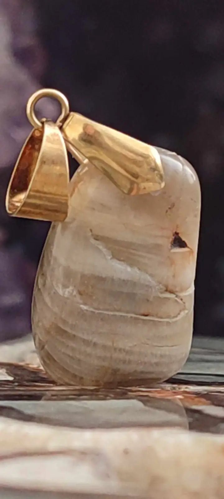 Chargez l'image dans la visionneuse de la galerie, Pierre de lune Adulaire du Brésil pendentif Grade A++ (fourni avec cordon) Pierre de lune Adulaire pendentif
