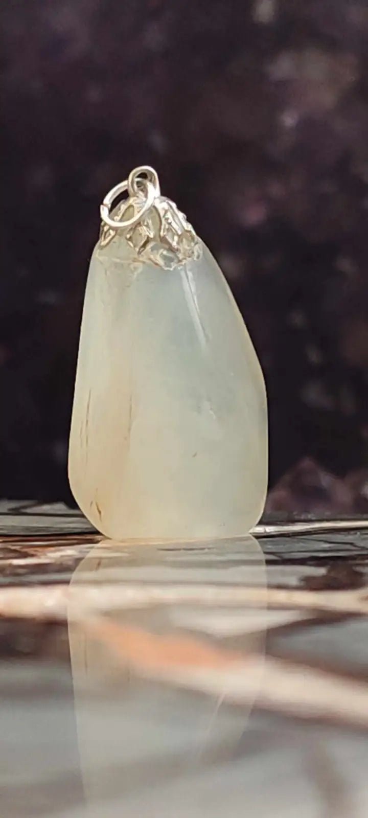 Load image into Gallery viewer, Pierre de lune Adulaire du Brésil pendentif Grade A++++ (fourni avec cordon) Pierre de lune Adulaire pendentif
