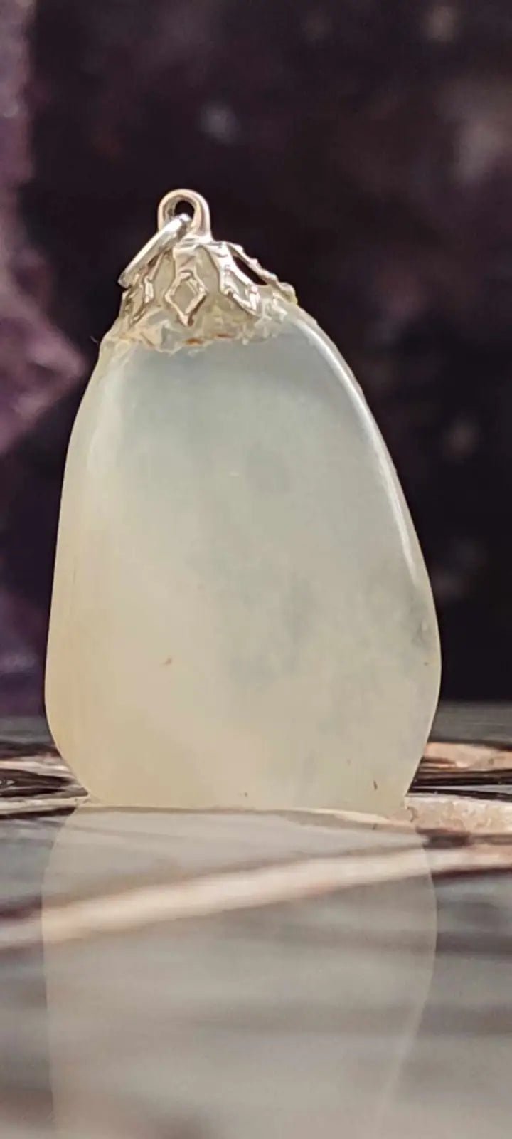 Load image into Gallery viewer, Pierre de lune Adulaire du Brésil pendentif Grade A++++ (fourni avec cordon) Pierre de lune Adulaire pendentif
