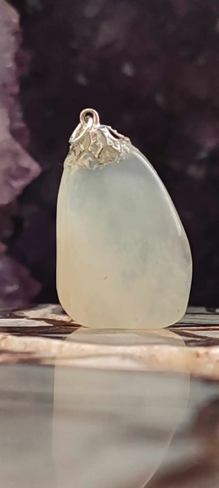 Load image into Gallery viewer, Pierre de lune Adulaire du Brésil pendentif Grade A++++ (fourni avec cordon) Pierre de lune Adulaire pendentif
