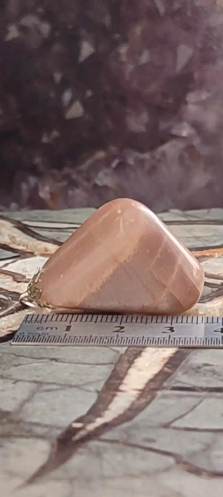 Chargez l&#39;image dans la visionneuse de la galerie, Pierre de lune Adulaire du Brésil pendentif Grade A++++ (fourni avec cordon) Pierre de lune Adulaire pendentif
