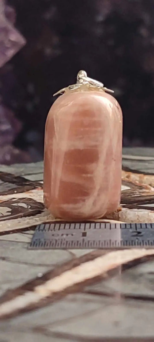 Pierre de lune Adulaire du Brésil pendentif Grade A++++ (fourni avec cordon) Pierre de lune Adulaire pendentif