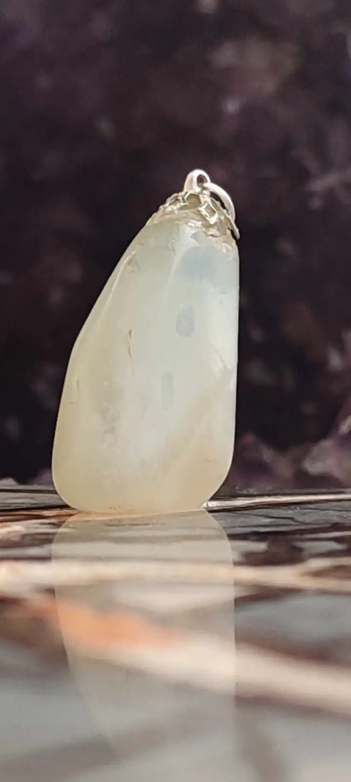 Load image into Gallery viewer, Pierre de lune Adulaire du Brésil pendentif Grade A++++ (fourni avec cordon) Pierre de lune Adulaire pendentif
