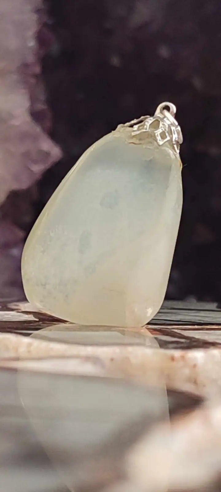 Load image into Gallery viewer, Pierre de lune Adulaire du Brésil pendentif Grade A++++ (fourni avec cordon) Pierre de lune Adulaire pendentif
