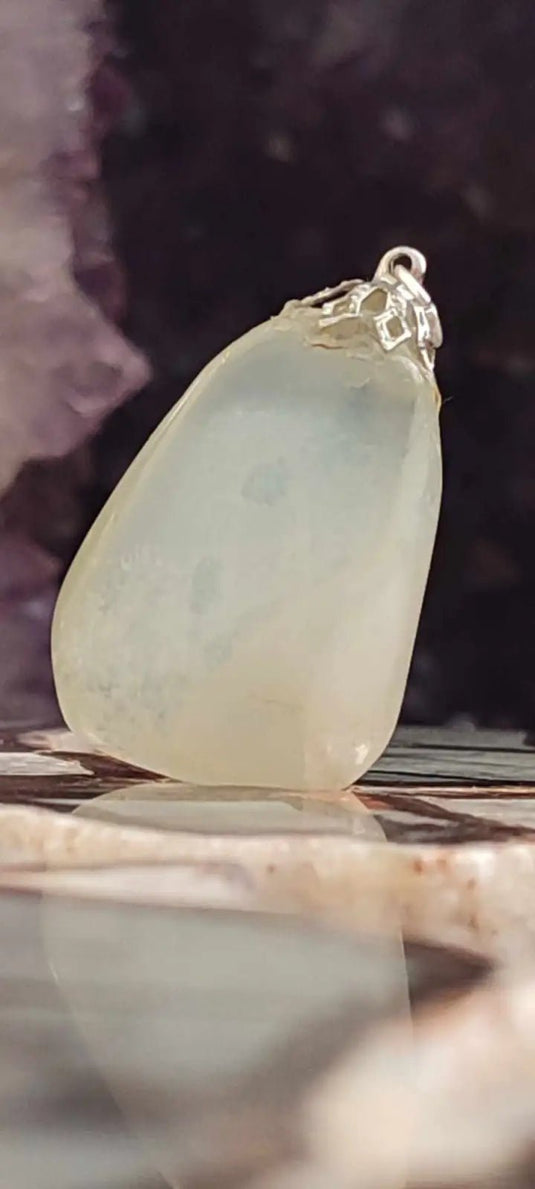 Pierre de lune Adulaire du Brésil pendentif Grade A++++ (fourni avec cordon) Pierre de lune Adulaire pendentif